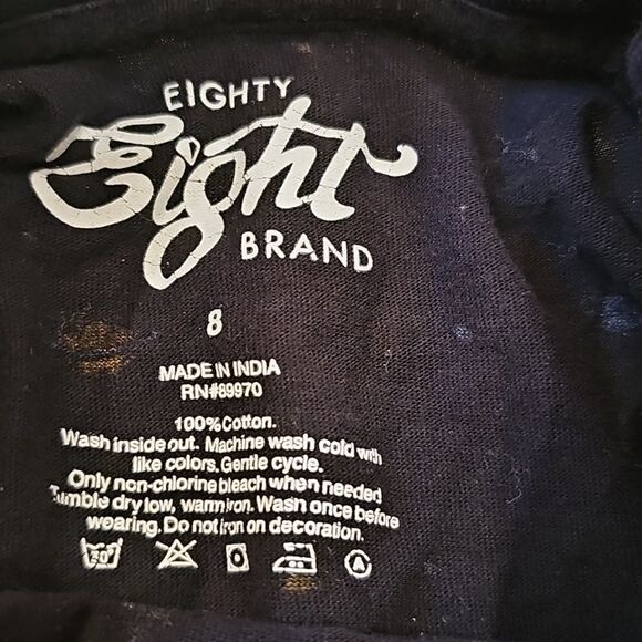 Black Space Adventure Tee Size 8 Eighty Eight - Picture 3 of 7